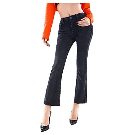 Sexy Woman pantalone jeans denim donna skinny sexy aderente (cod. H047 (bianco), xl)