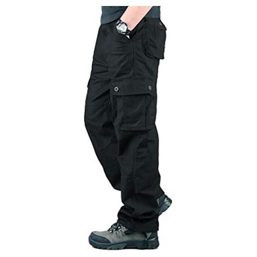 Minetom pantaloni uomo da lavoro cargo pantaloni tattici per esterni con pantaloni multitasche ad asciugatura rapida cachi 3x-large