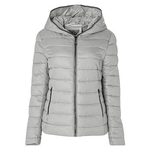 ARTIKA ICEWEAR piumino donna artika city jacket n011 cappuccio giubbotto giacca invernale (xl, cold grey)