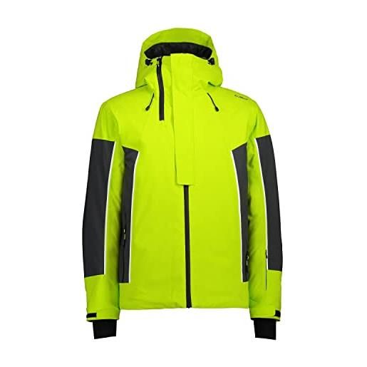 CMP giacca da sci da uomo in twill con inserti in blocco colore - 31w0397 (54, azzurro)