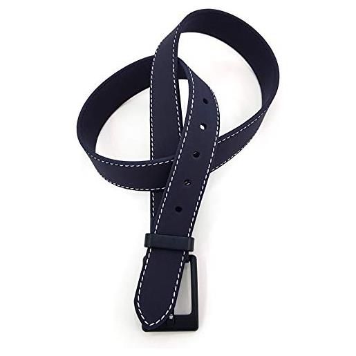 Stefano Corsini cintura uomo evolution belt amd anti metal detector (girovita/waist size cm 120, bluette/bluette)