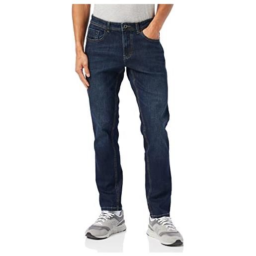 Camel active 5-pocket houston jeans straight, blu (mid blue used 41), w35/l30 (taglia produttore: 35/30) uomo
