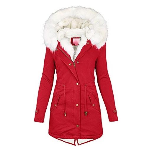 757 cappotti donna invernali cappotto donna donne fodera cappotto donna inverno caldo spessore lunghi cappotti giacca parka con cappuccio di pelliccia