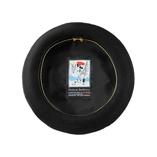 Basco In Lana Merino 100% - Made In France, Nero, Taglio Libero, Lavabile A Mano - Foto 9