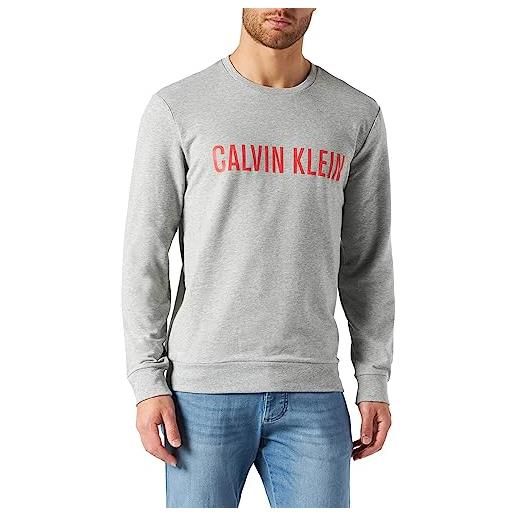 Calvin Klein l/s sweatshirt 000nm2265e felpe pesanti, blu (atlantic deep), m uomo