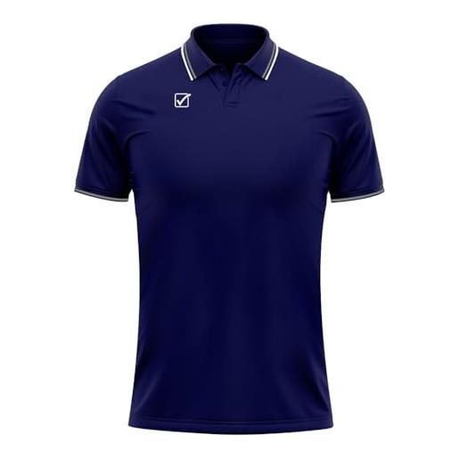 GIVOVA polo cotone piquet action blu/bianco tg. M