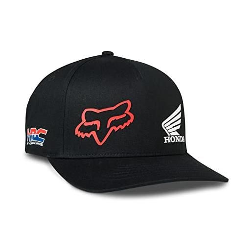 Fox Racing cappello da uomo standard fox x honda flexfit, nero, s/m