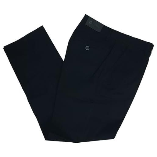 Mastino pantalone uomo estivo tasca america classico elasticizzato vita alta gamba larga colorato (it, numero, 56, regular, regular, nero)