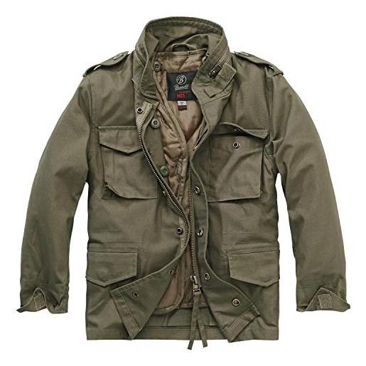 Brandit Brandit kids m65 standard jacket, giacca unisex bambini e ragazzi, verde (olive), m 134