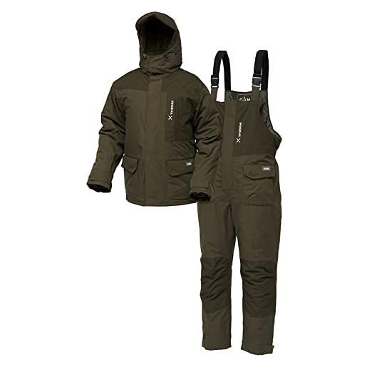 DAM xtherm winter suit, tuta termica deluxe in 2 pezzi e protezione dal freddo, taglie m-3xl, impermeabile (colonna d'acqua 8000 mm), 100% poliestere