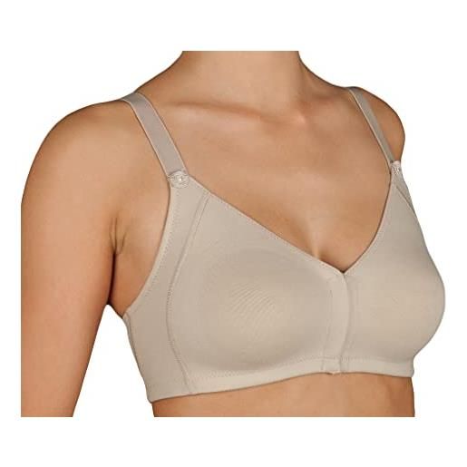 Leo Corsetteria reggiseno aperto davanti anallergico preformate no cuciture no ferretto marta tg. 7 coppa b bianco