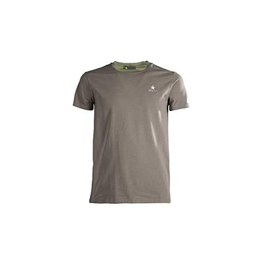 ESERCITO t-shirt basic ricamo (as6, alpha, x_l, xx_l, regular, regular, bianco, xl)