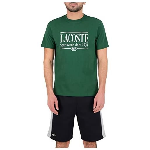 Lacoste-men s tee-shirt-th0322-00, verde, xl