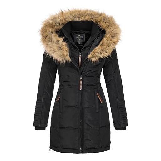 Geographical Norway beautiful donna/women - piumino/cappotto donna, parka - giacca in pile chic invernale giacca lunga donna, nero , xxl