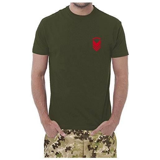 Fermento Italia set di n° 3 t-shirts verde militare - maglietta unisex - 100% cotone - 150 grammi - jhk mod. Tsra 150 (50-52 xxl eu uomo, verde militare personalizzato)