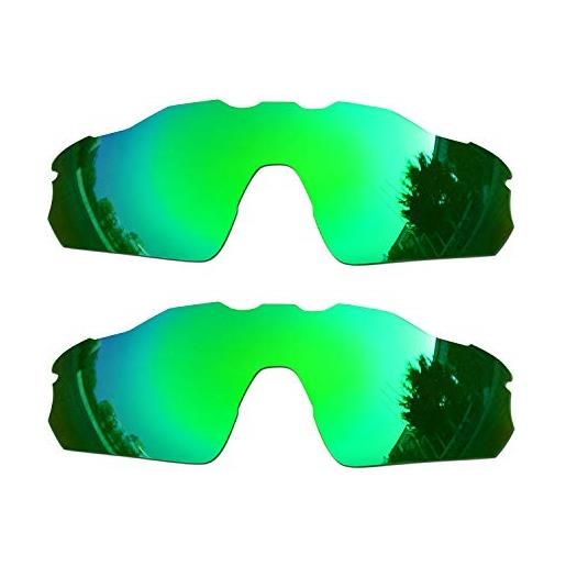 SOODASE per oakley radar ev pitch occhiali da sole verde 2 coppie lenti di ricambio polarizzate