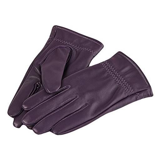 SK Studio guanti invernali per bambini ragazzi ragazze pelle sintetica guanti invernali per abbigliamento quotidiano invernale viola, 5-7 anni