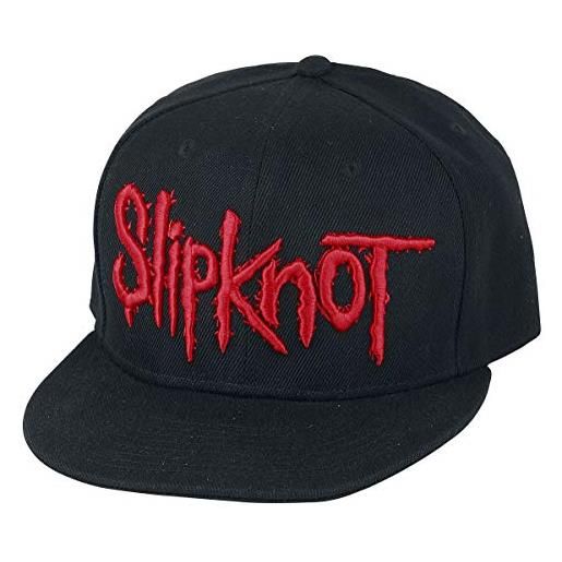Slipknot logo unisex cappello nero 100% poliacrilico regular