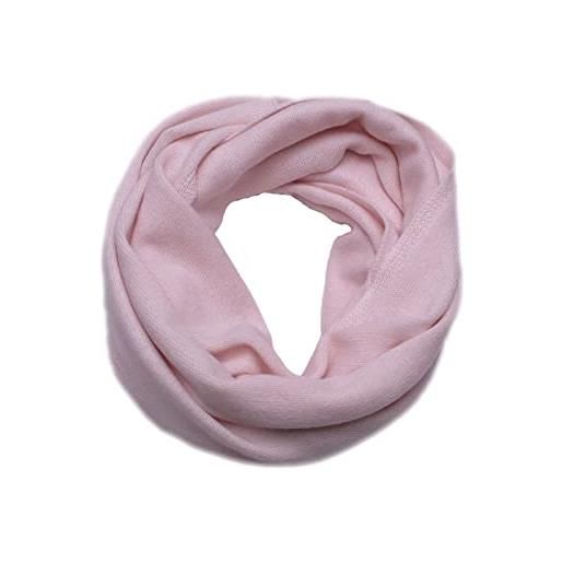 Duemme Maglieria Cashmere - uomo donna, scaldacollo, sciarpa, sciarpa ad anello, 100% cachemire (rosa, taglia unica)