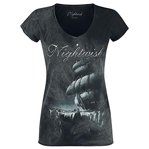 Nightwish woe to all donna t-shirt nero m 100% cotone regular