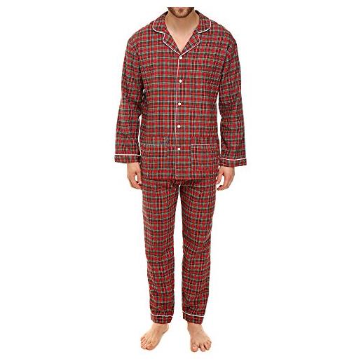Pantaloni Pigiama Uomo HiddenValor In Puro Cotone Scozzese – Grigio, Taglia S, Morbidi E Comfortevoli