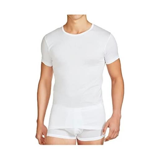 Generico maglietta intima uomo cotone offerta 3-6-12 pezzi maglia uomo puro cotone 100% pettinato made in italy maglietta intima uomo art birikkina 75 (3 pezzi bianco, 4), m