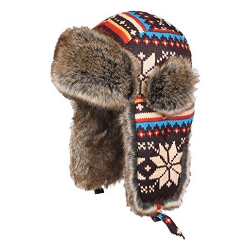 Insun cappello da aviatore berretto antivento invernale cappelli russo per adulti e bambini multicolore 4 s