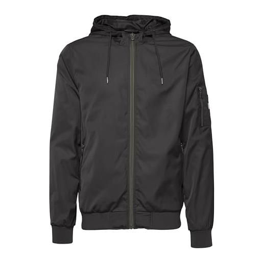 b BLEND blend razy giacca di mezza stagione piumini giubotto da uomo con cappuccio, taglia: l, colore: phantom grey (70010)