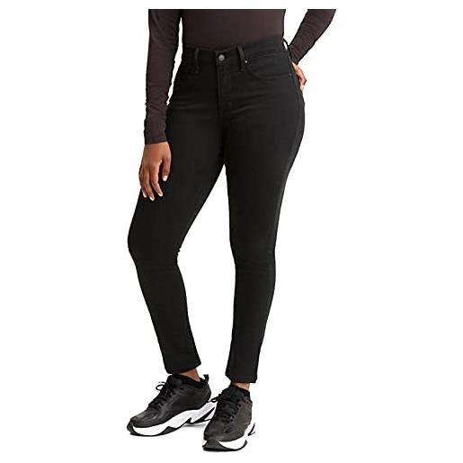 Levi's 311 shaping skinny jeans, black and black, 28w / 30l donna