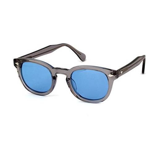 X-LAB xlab 8004 occhiali da sole stile moscot, 48mm, grigio/fumo, unisex