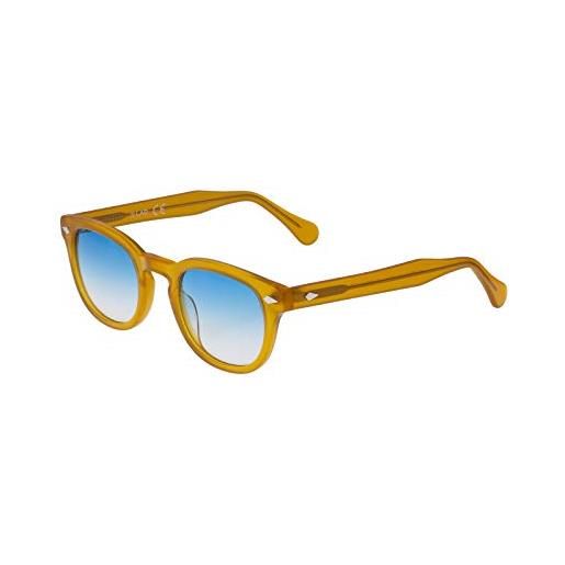 X-LAB xlab 8004 occhiali da sole stile moscot, 48mm, verde/azzurro sfumato, unisex