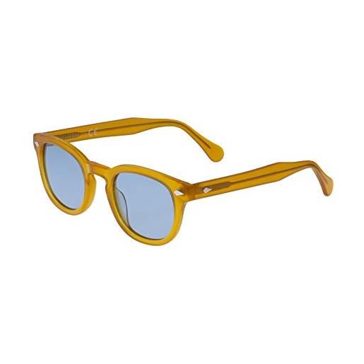 X-LAB xlab 8004 occhiali da sole stile moscot, 48mm, nero/giallo, unisex