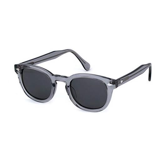 X-LAB xlab 8004 occhiali da sole stile moscot, 48mm, havana scuro/verde g15, unisex