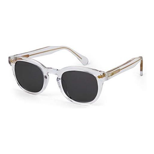 X-LAB xlab 8004 occhiali da sole stile moscot, 48mm, giallo/fumo, unisex