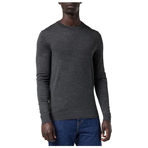 SELECTED HOMME slhtown merino coolmax knit crew b noos, olive branch, s uomo