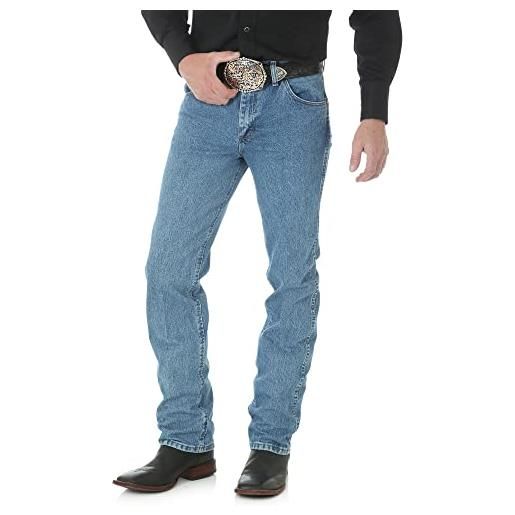 Wrangler jeans da cowboy di alta qualità, taglio slim fit, pre-lavaggio, 30w x 32l uomo