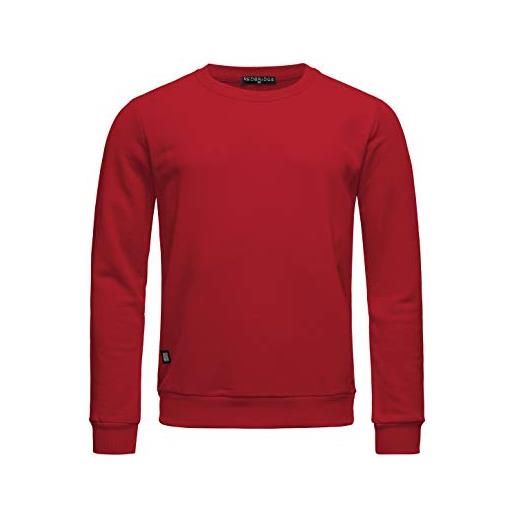 RED BRIDGE felpa da uomo premium basic maglia in cotone grigio m