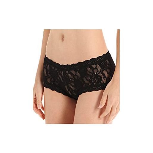 Hanky Panky boyshort - mutande donna in pizzo signature lace elasticizzato, slip donna cotone e nylon - culotte donna comode e colorate, vita altezza regolare