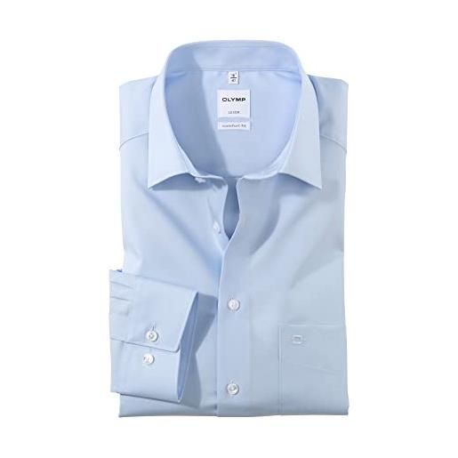 Olymp uomo camicia business a maniche lunghe luxor, comfort fit, new kent, blau 15,48