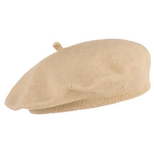LIPODO biskaya basco in cotone da donna - basco in 100% cotone - berretto taglia unica (53-58 cm) - berretto alla francese primavera/estate - diversi colori bianco