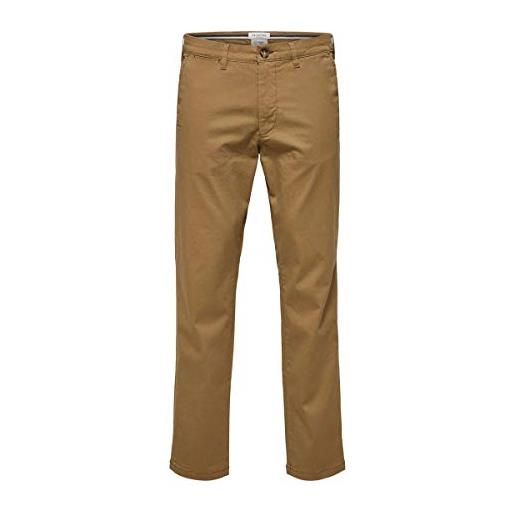 SELECTED HOMME slhslim-miles flex chino pants w noos, scarab, 46 it (32w/34l) uomo
