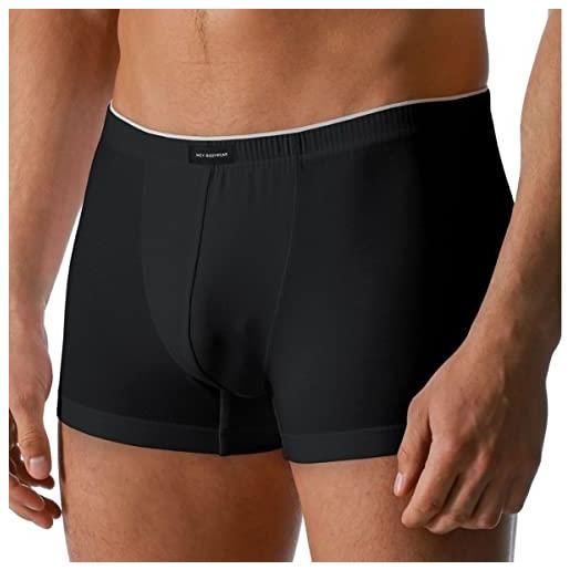 Mey confezione da 2 pantaloni da uomo - 46021 dry cotton - shorty senza intervento - boxer regolabili - biancheria senza cuciture laterali, 2 x nero. , m