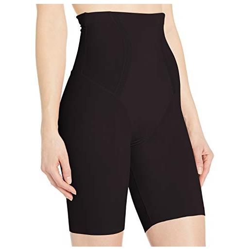 Maidenform firm foundations - hi-waist thigh slimmer donna pantaloncini, beige (latte sollevato), l