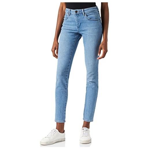 Wrangler skinny jeans, blu (good life), 27w / 32l donna