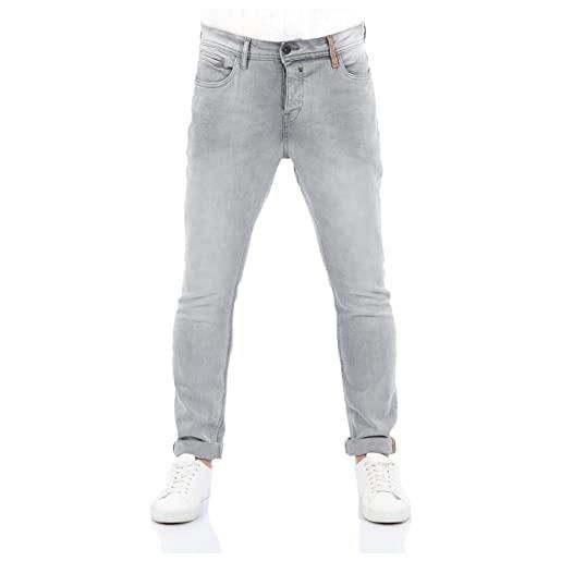 riverso rivtoni - jeans da uomo, denim di cotone stretch, taglio affusolato, 38w x 34l