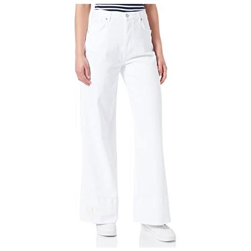 Pepe Jeans freya white pantaloni donna, bianco(denim), 27w/30l