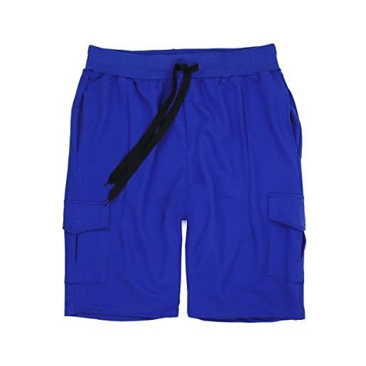 Lavecchia bermuda da uomo alla moda, blu royal lv-2011 3xl - 8xl, cachi, xxxxxxl
