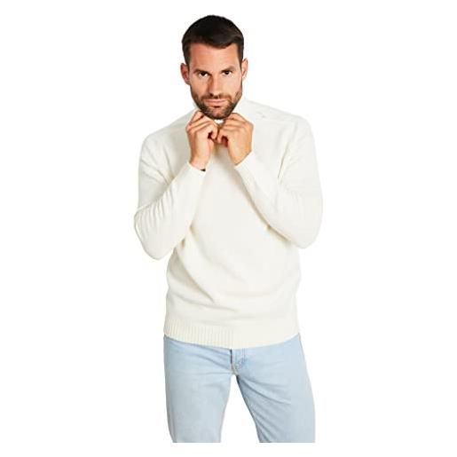 Jack Stuart - maglione collo alto uomo, bianco rotto, xxxl