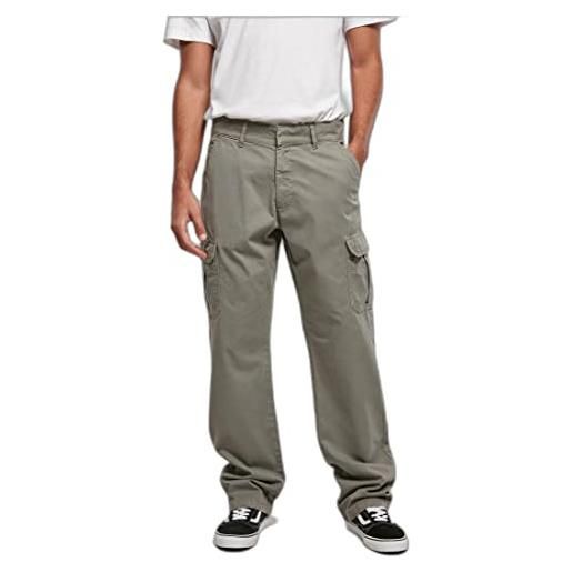 Urban Classics pantaloni cargo gamba dritta pantaloni da uomo, grigio (asfalto), w34