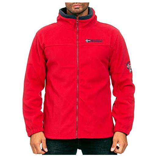 Geographical Norway geo norway giacca in pile da uomo torleon men rosso s